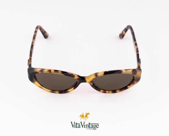 Vintage 90s tortoise oval woman sunglasses, O. Ma… - image 6