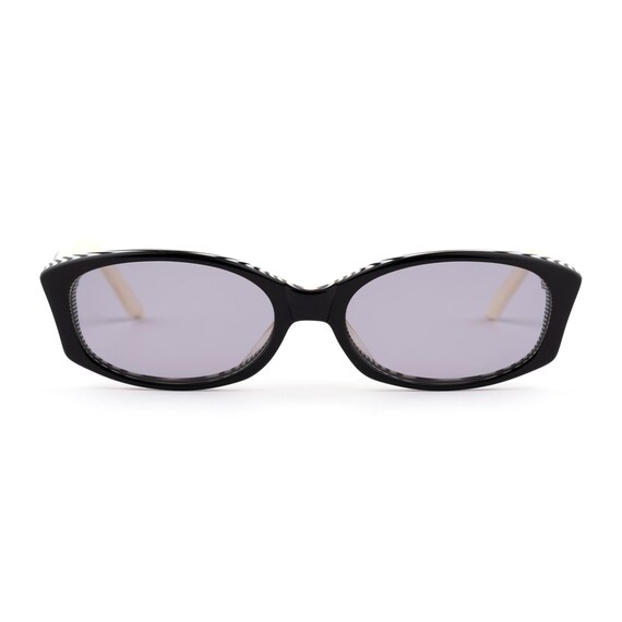 90s Graphic Monochrome Sunglasses, Black and White Acetate  display picture 1