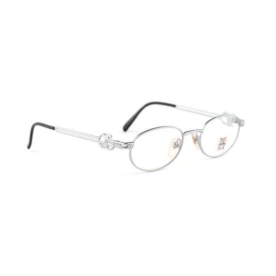 Matte Silver Oval Eyeglasses, Jean Paul Gaultier 57-5101 Vintage