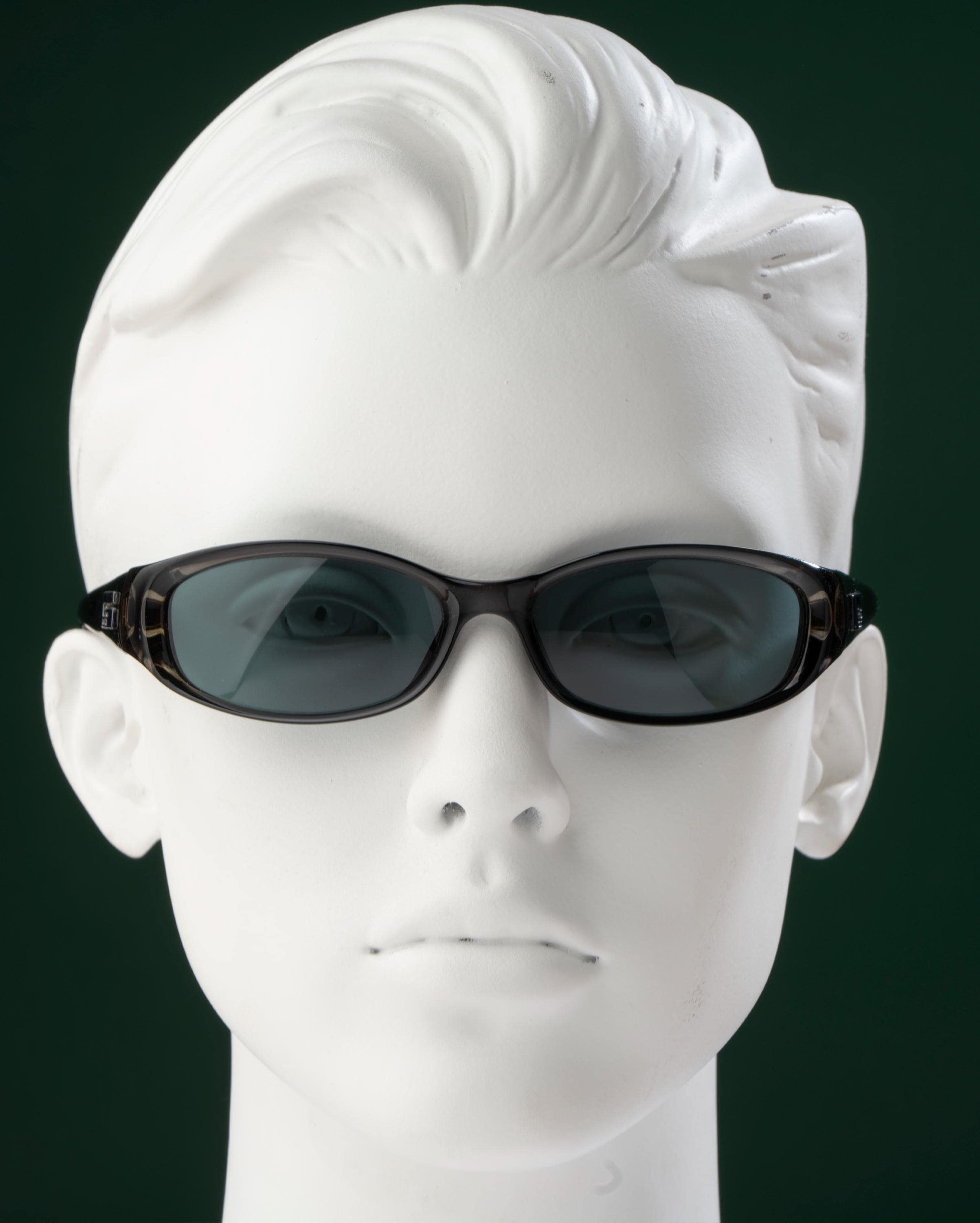 GUCCI サングラス クリアフレーム グラデーショ y2k GG2456 Gucci Sunglasses GG 2456, Smoke Clear Translucent, Blue Lens