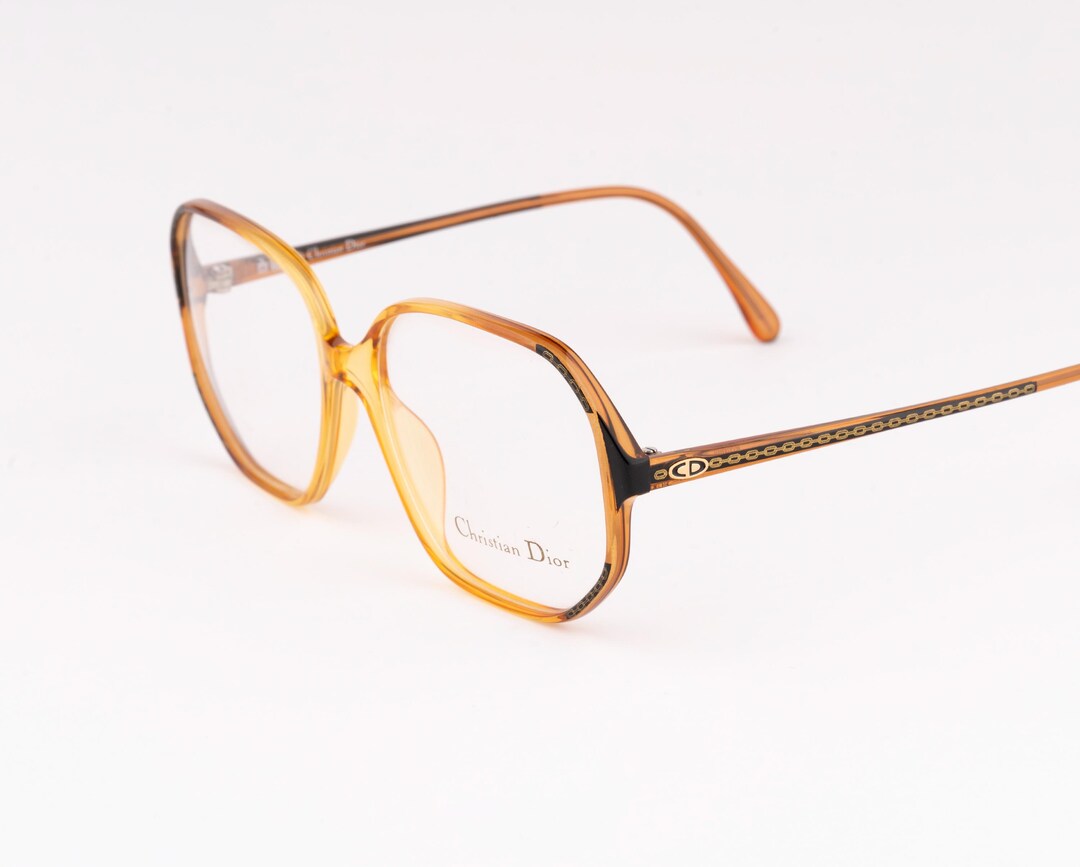 Christian Dior ディオール アンティークフレーム Christian Dior 2459 Vintage Eyeglasses - 90s Yellow Big
