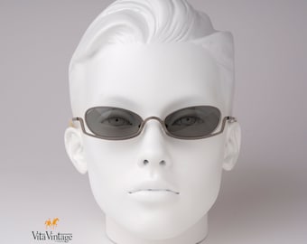 Jean Francois Rey JF 2010 Titanium Sunglasses - 90s Hand Made in France Vintage Gray Cat Eye Frames Gift for Women - New Old Stock