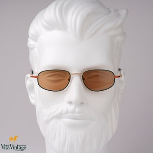 Roland Garros Sunglasses: 90s French Handmade Rectangle Frame