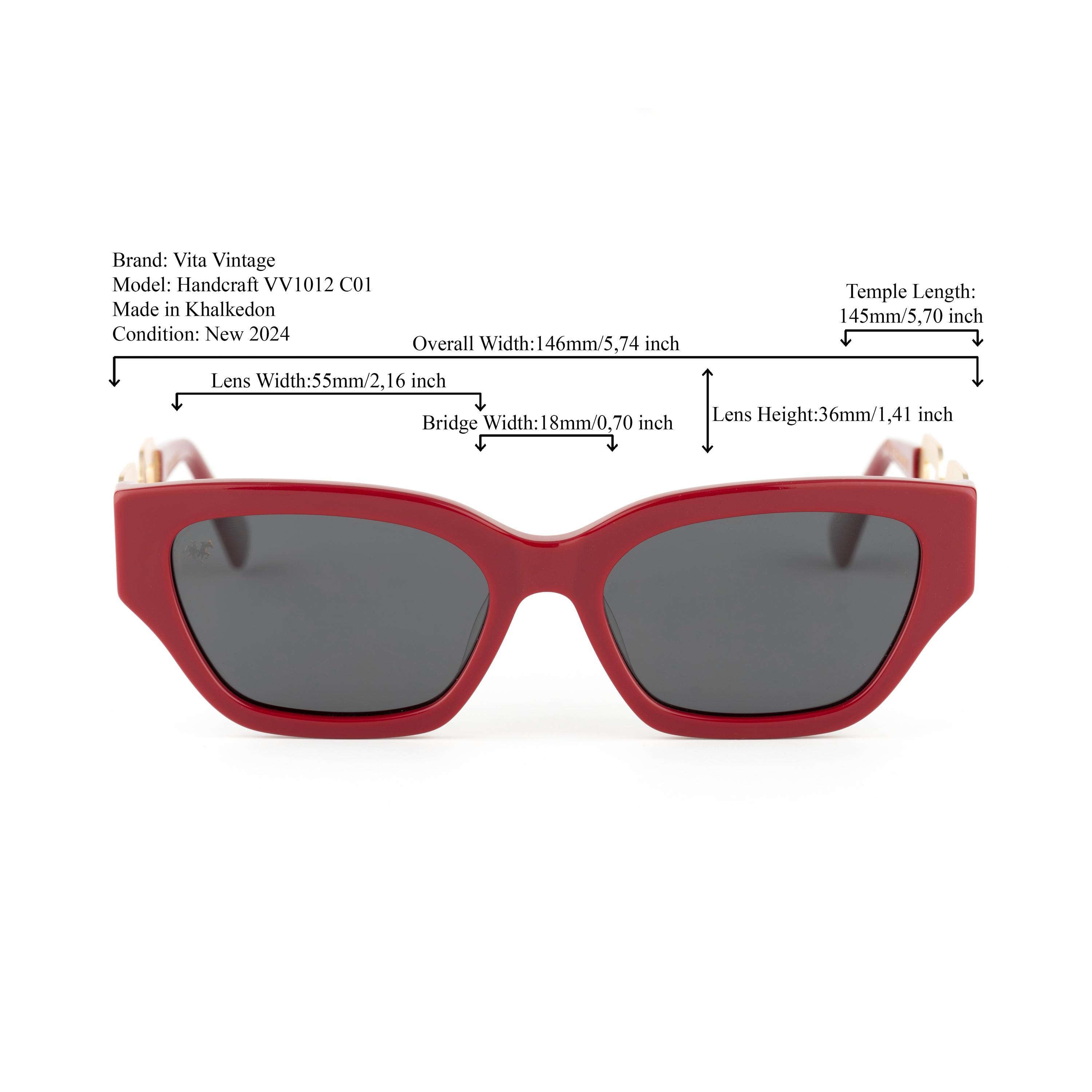 Gold Frame Red Lens Cat-Eye Sunglasses - Women Accessories Red Cat-Eye Sunglasses #118418 | Zenni Optical main image 3