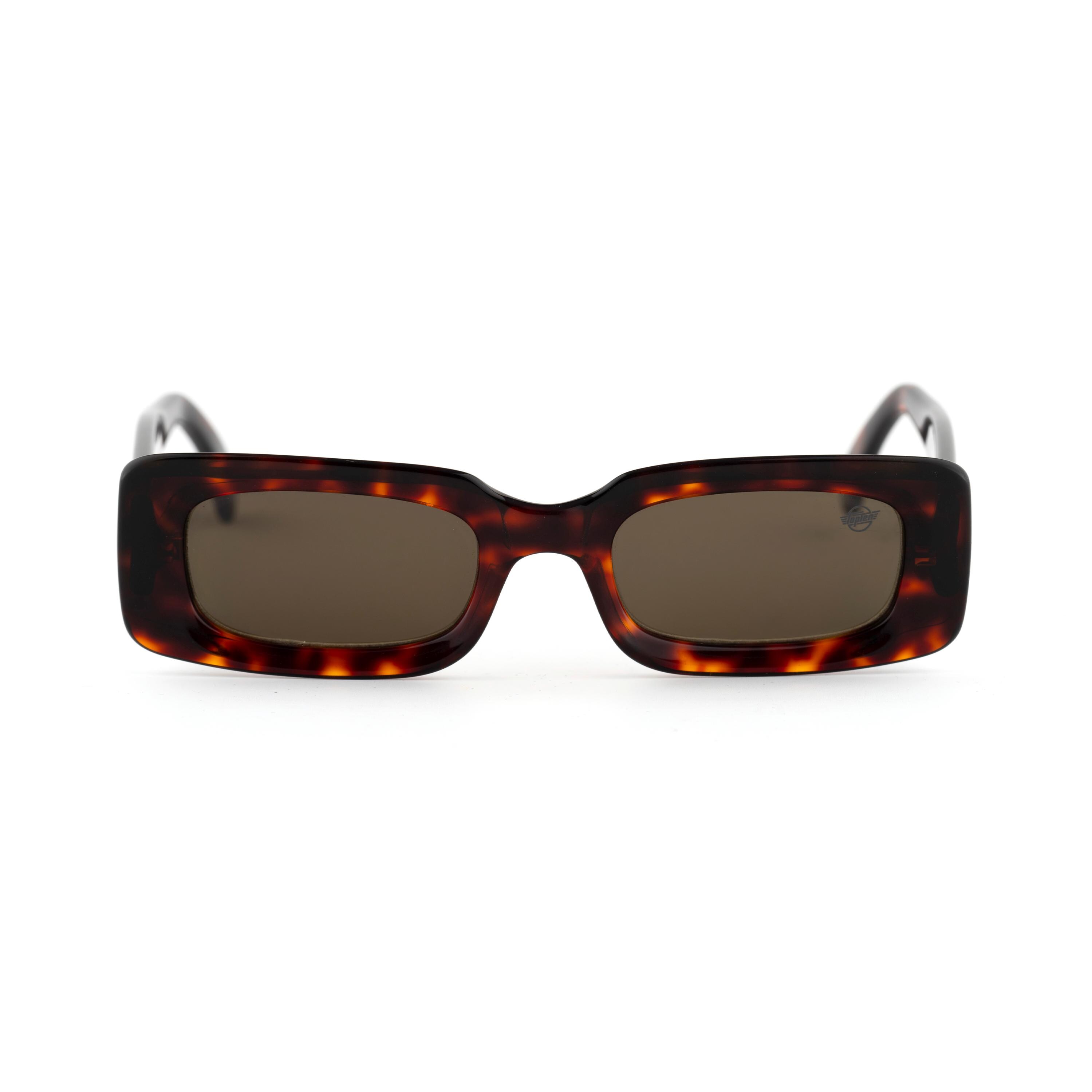 Vintage Gitano Tortoiseshell Rectangular Sunglasses Brown Retro 80s 90s Taiwan Roberto Baroni 361 176, Vintage 80s Tortoise Small Slim  main image 4