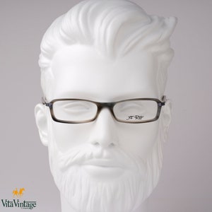 Jean Francois Rey Vintage Horn Acetate Rectangle Eyeglasses