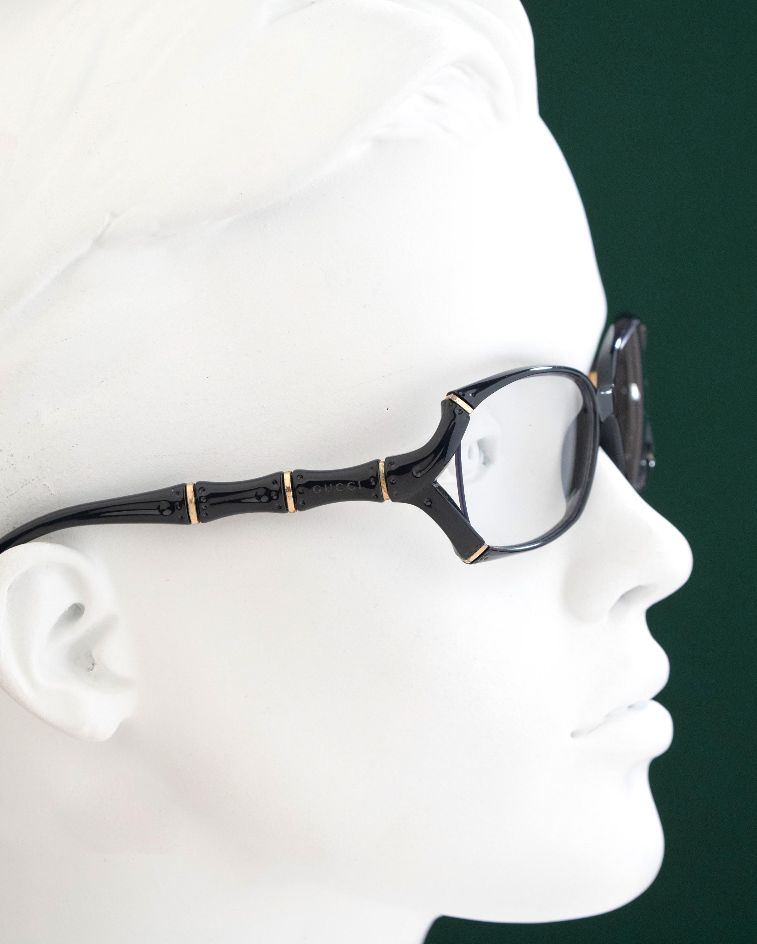 Vintage Gucci Sunglasses, Y2K Wrap Around Shades, Brown