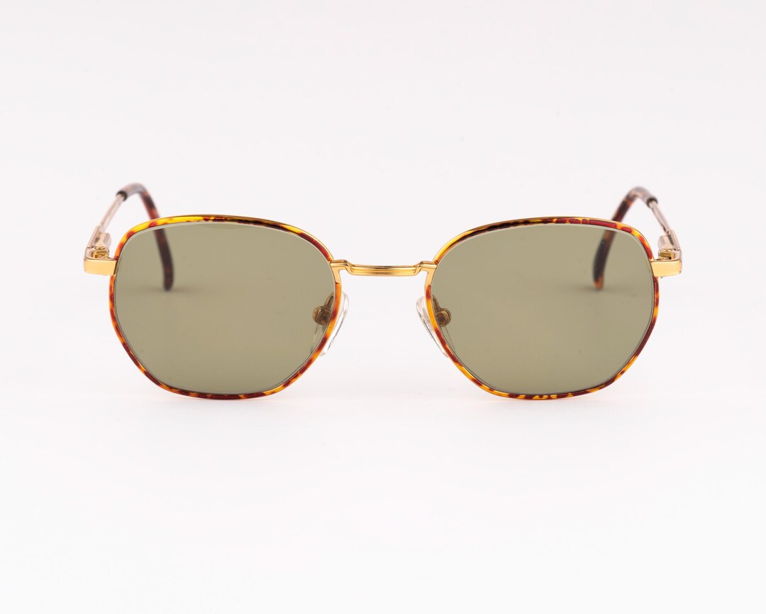 Vintage Italian Sunglasses: 90s Riders Gold Tortoiseshell 