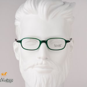 Look 1241 Green Eyeglasses - 90s Small Rectangle Vintage Frames Gift for Women and Mens - New Old Stock