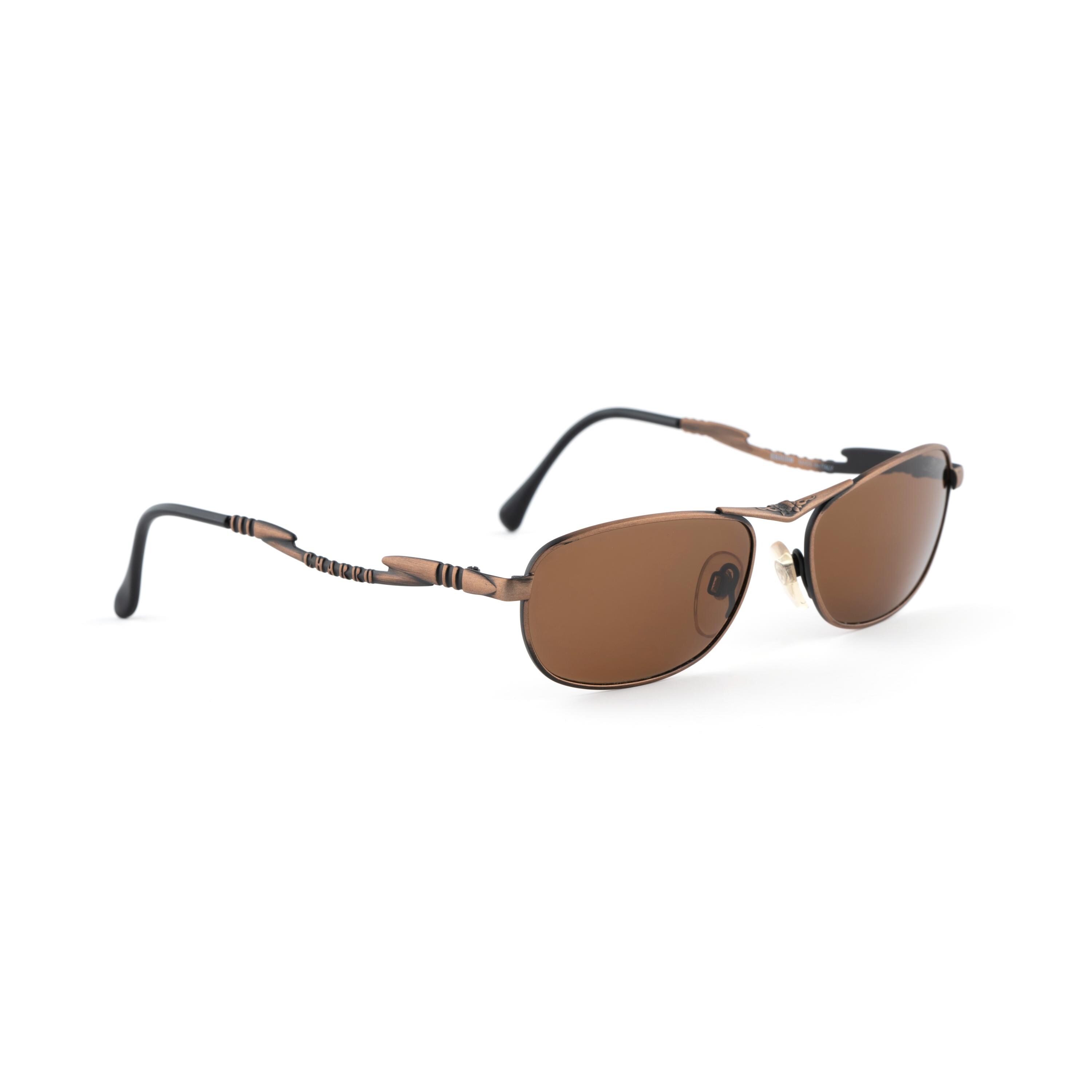 Charro Steampunk Sunglasses, 90s Italian Antique Copper  display picture 1