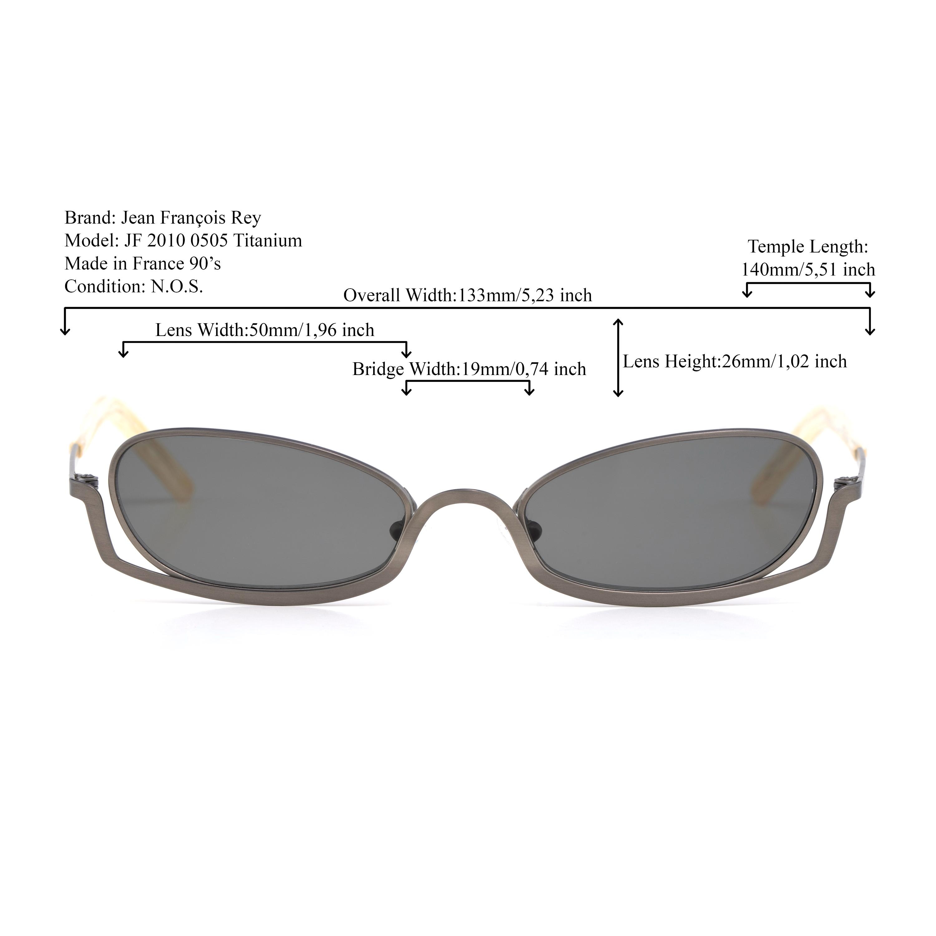 Jean Francois Rey Titanium Sunglasses, Vintage 90s Cyberpunk