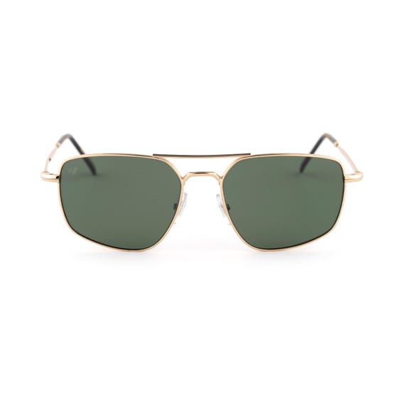 Gold Square Aviator Sunglasses, Vlux Club Handmade VV 1017  display picture 1