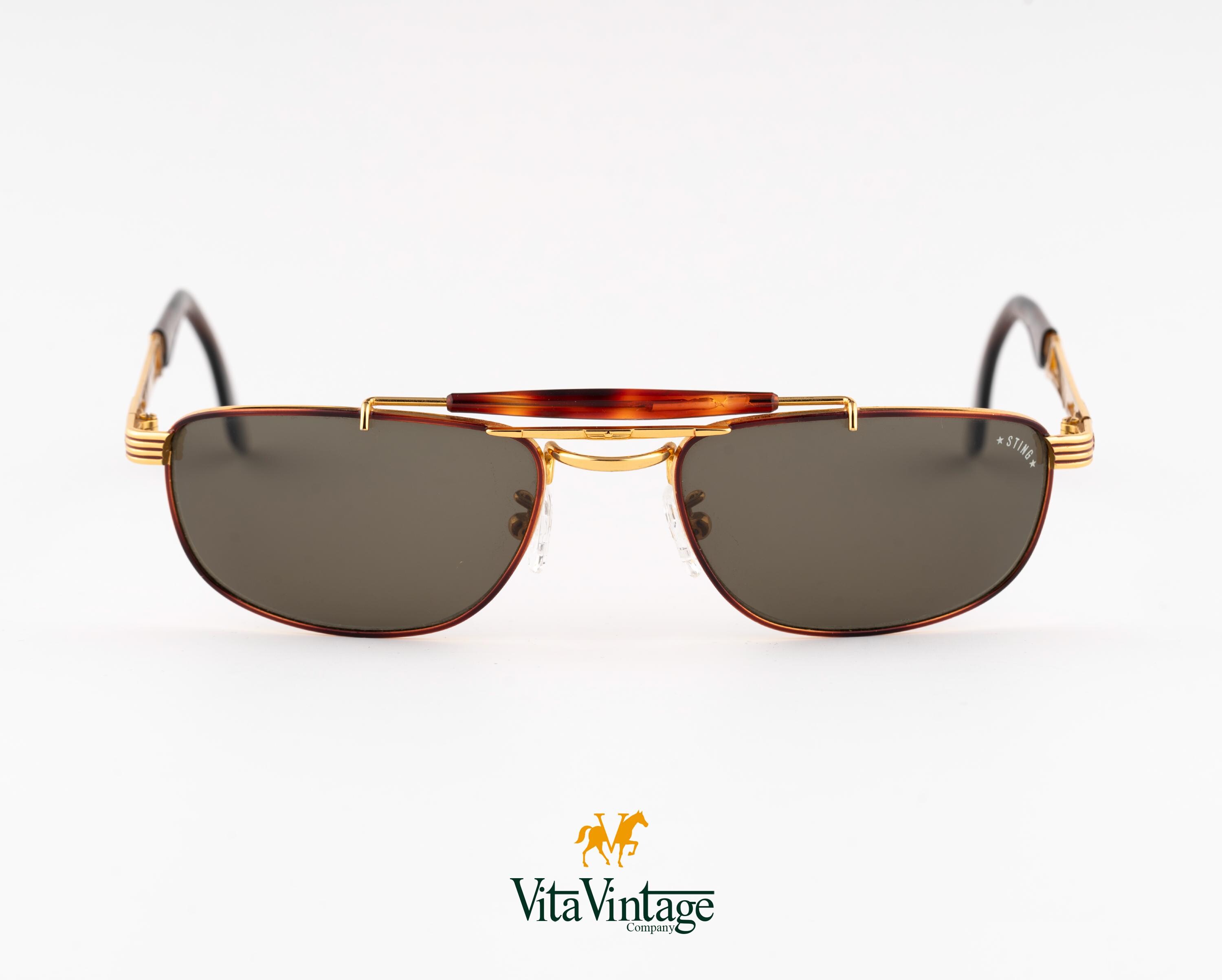 Occhiali Da Sole Vintage Da Aviatore Con Lenti Trasparenti Grigie - Italia