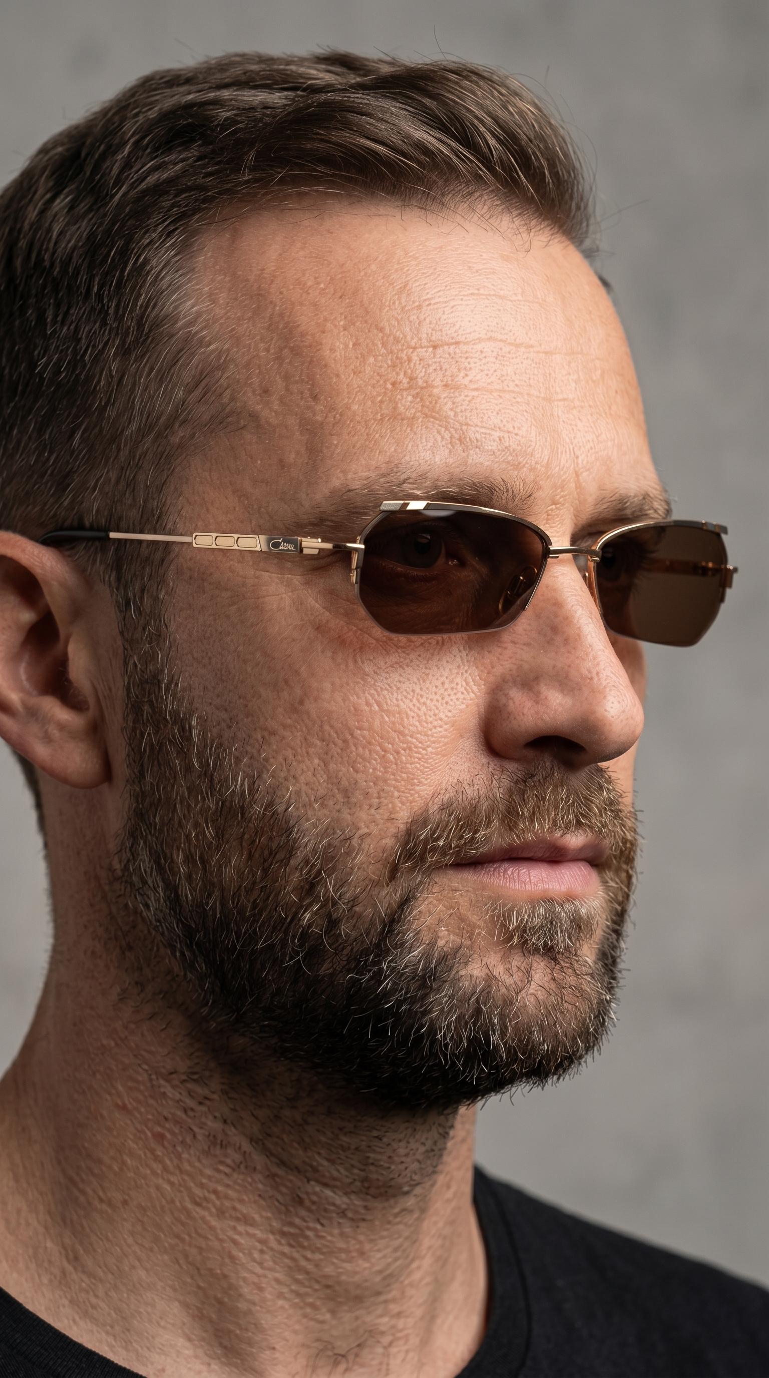 Cazal Vintage 90s Sunglasses | Slim Rectangle Matrix Y2K Frame