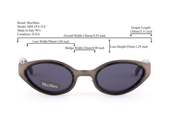 Max Mara ILDE1 Cat Eye Sunglasses Black Gold Frame Italy $245 Max mara cat eye - Gem main image 4