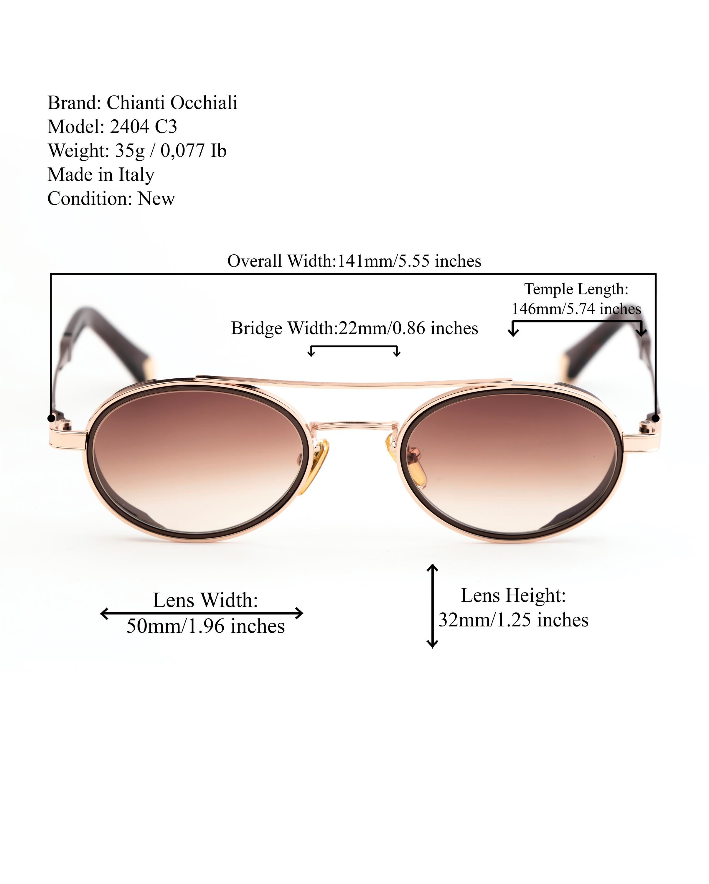 Harve Benard Sunglasses 401 Brown Frames Brown Gradient Lenses Made in Italy Ray-Ban RB4451 clear , orange frame with clear gradient  main image 3