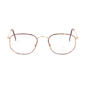 Small Face Eyeglasses, Ultra Light 10g, Vintage Prince Italy, Tortoise Gold Windsor Rim, 90s Petite Fit Optical, Narrow Width NOS