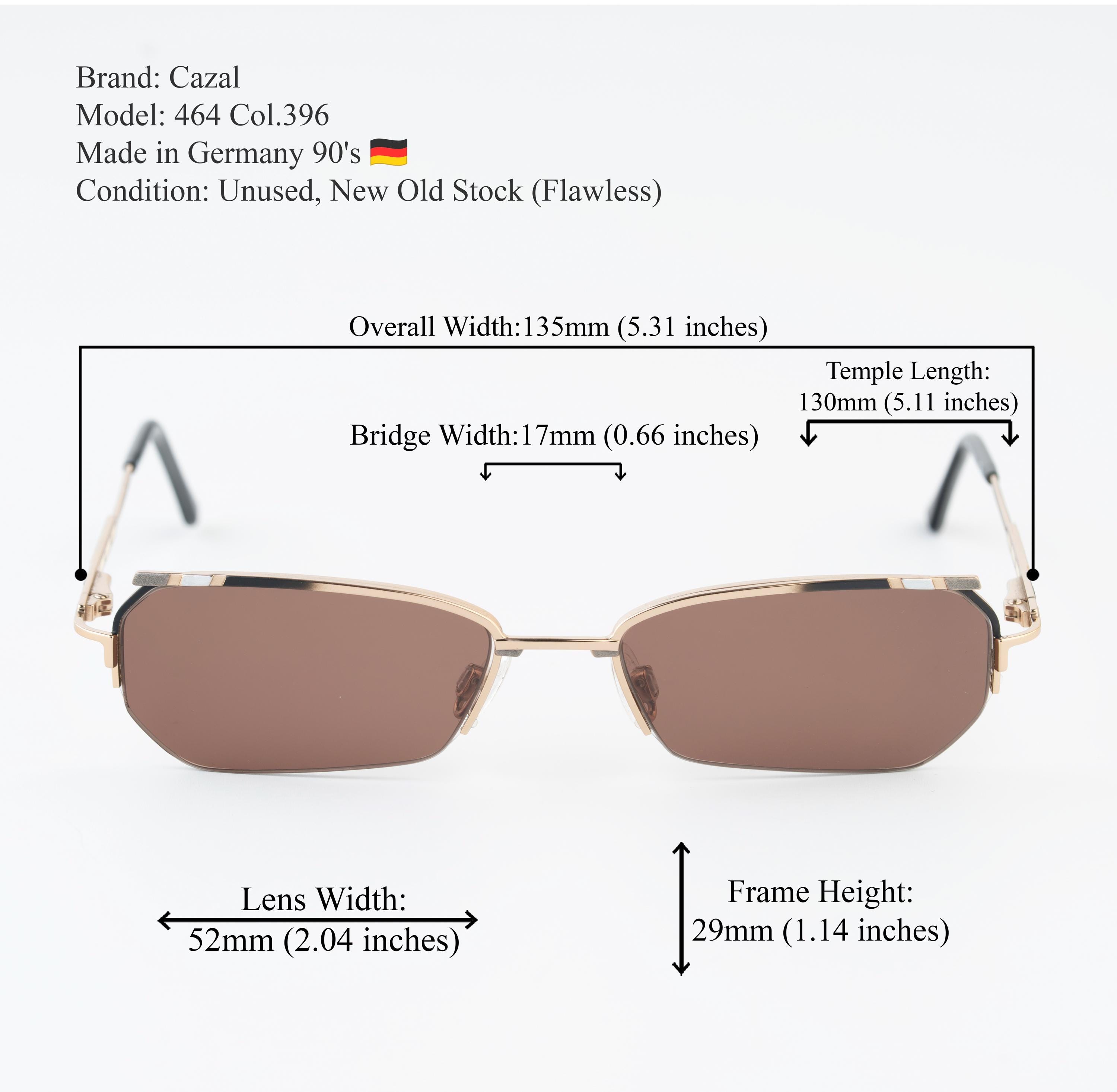 Cazal Vintage 90s Sunglasses | Slim Rectangle Matrix Y2K Frame