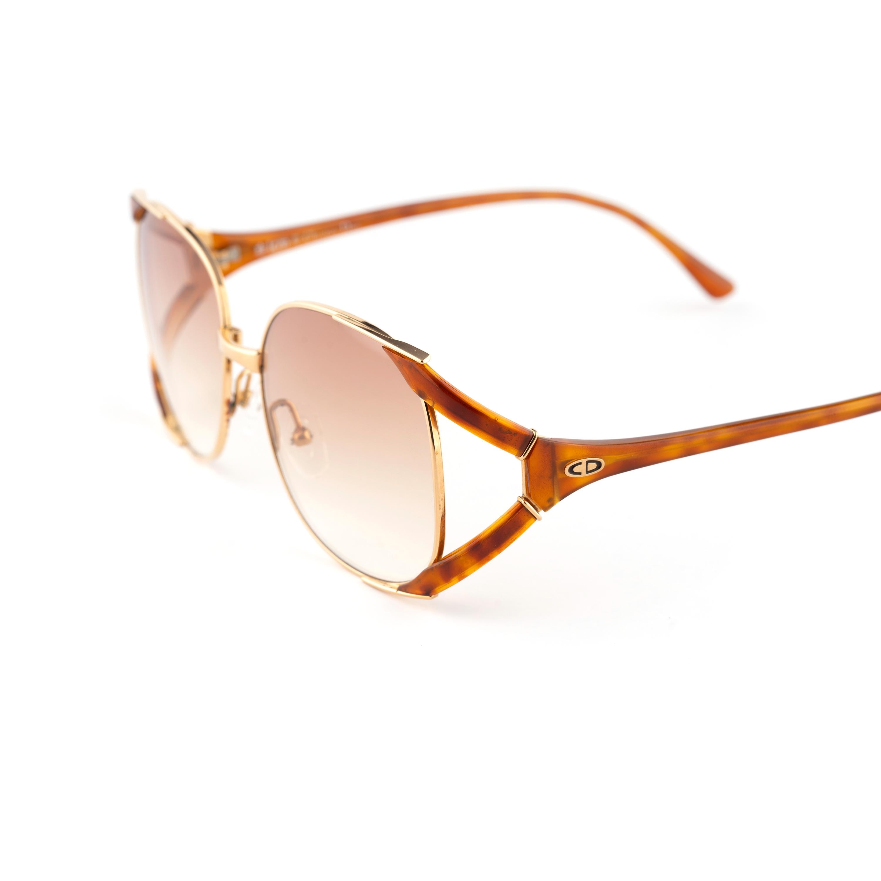 Christian Dior 2524 Oversized Butterfly Sunglasses, Vintage 80s