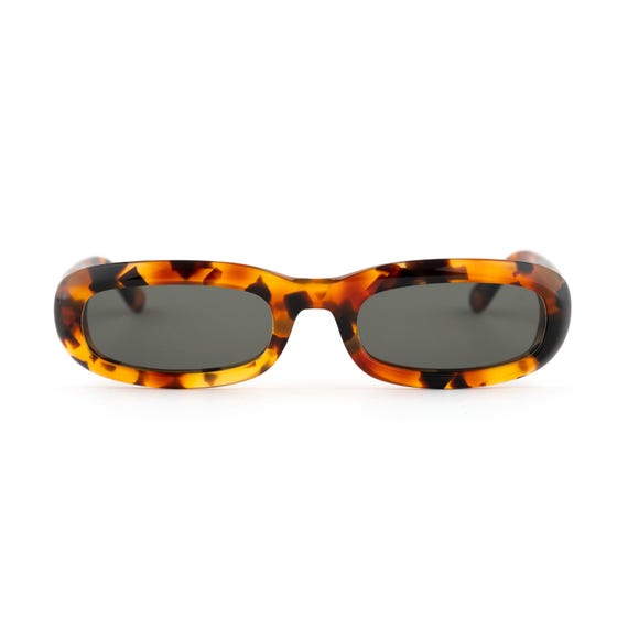 Chunky Tortoise Sunglasses, Small Oval 90s Shades, Britpop 