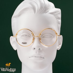 Missoni 831 Vintage Gold Frames - 90s Italy Round Eyeglasses Gift for Women - New Old Stock