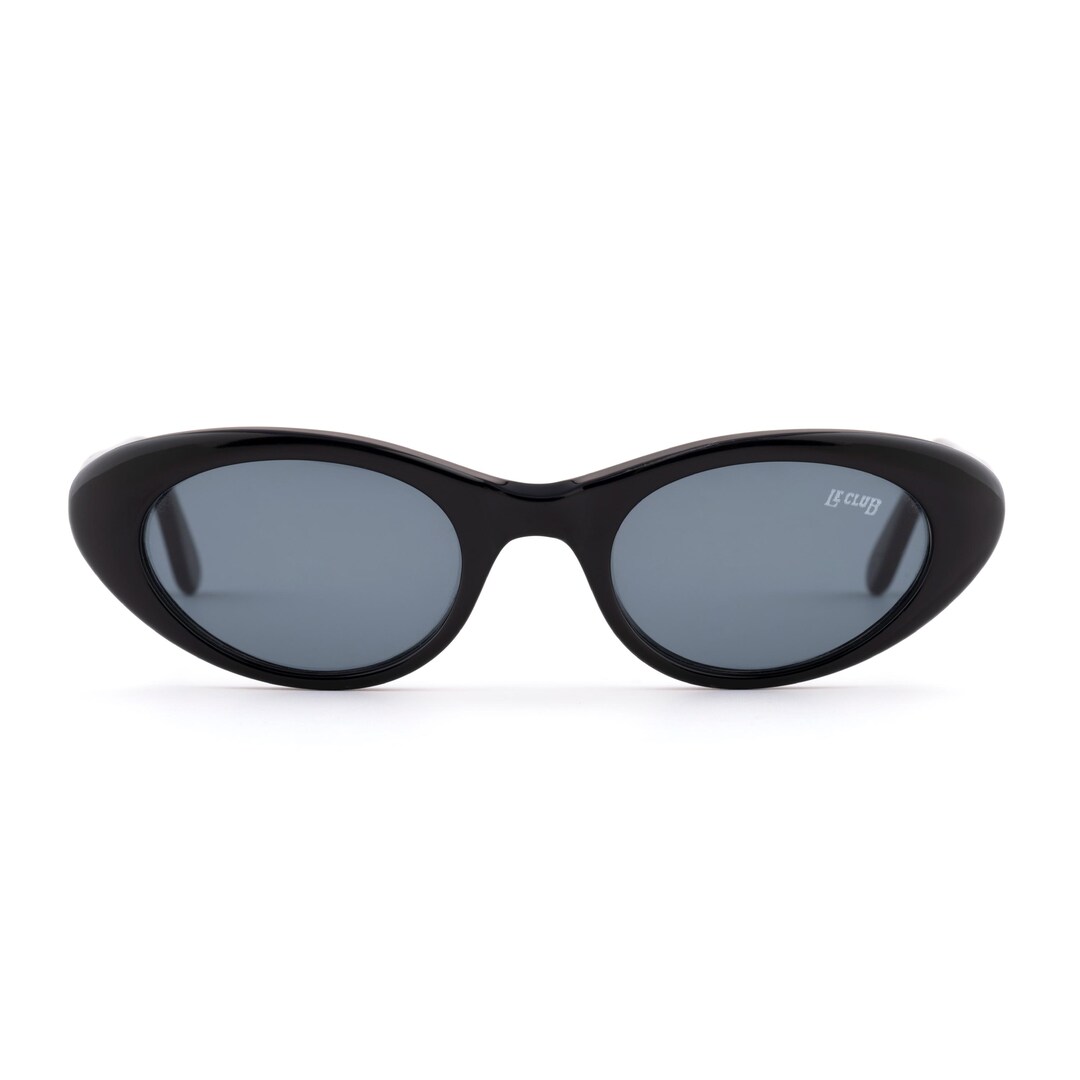Black Edgy Small Cat Eye 90s Vintage Sunglasses Rare Classic 90s Vintage Narrow Cat Eye Plastic Sun Glasses  main image 4