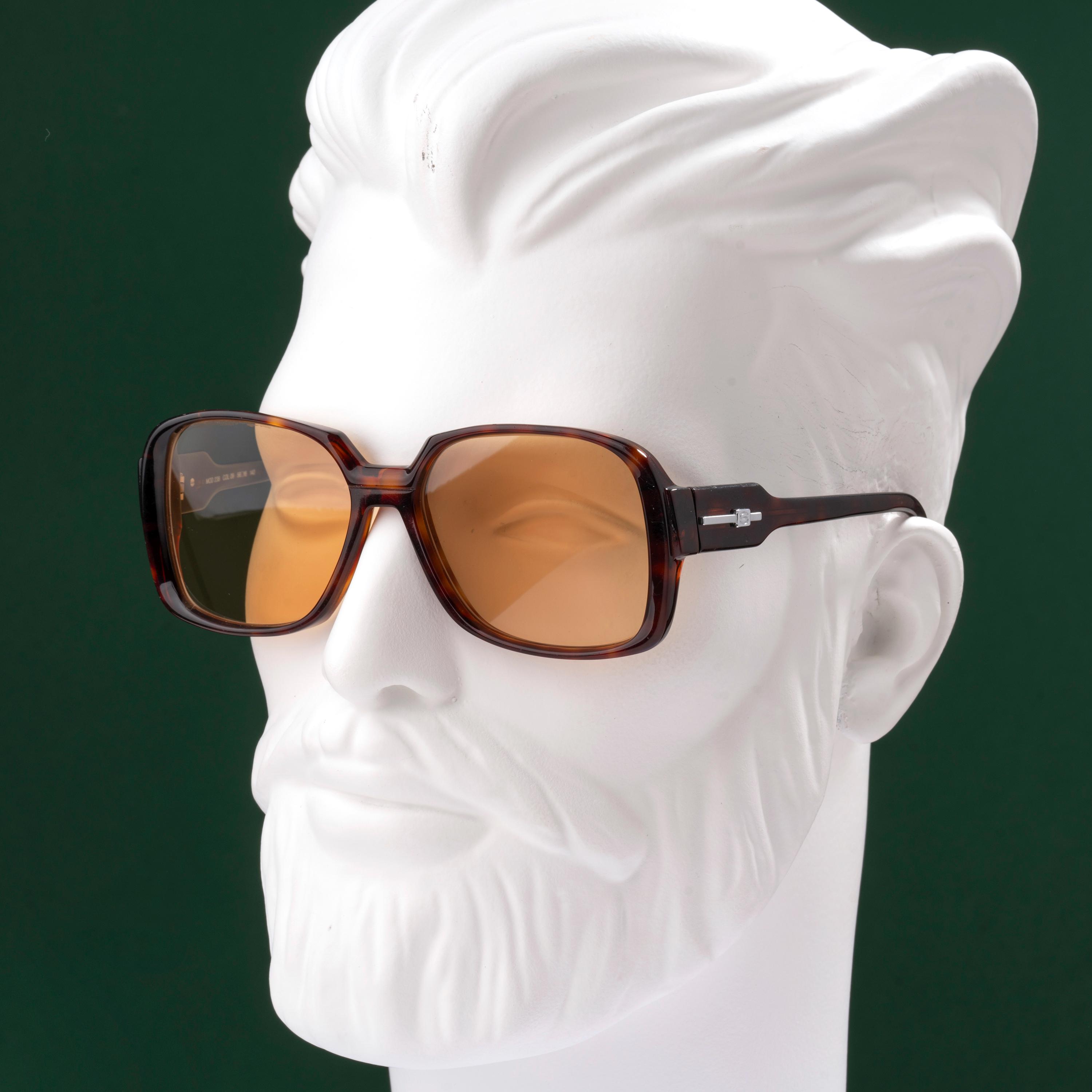 Vintage 80s Silhouette Sunglasses | Oversized Tortoise Shell 