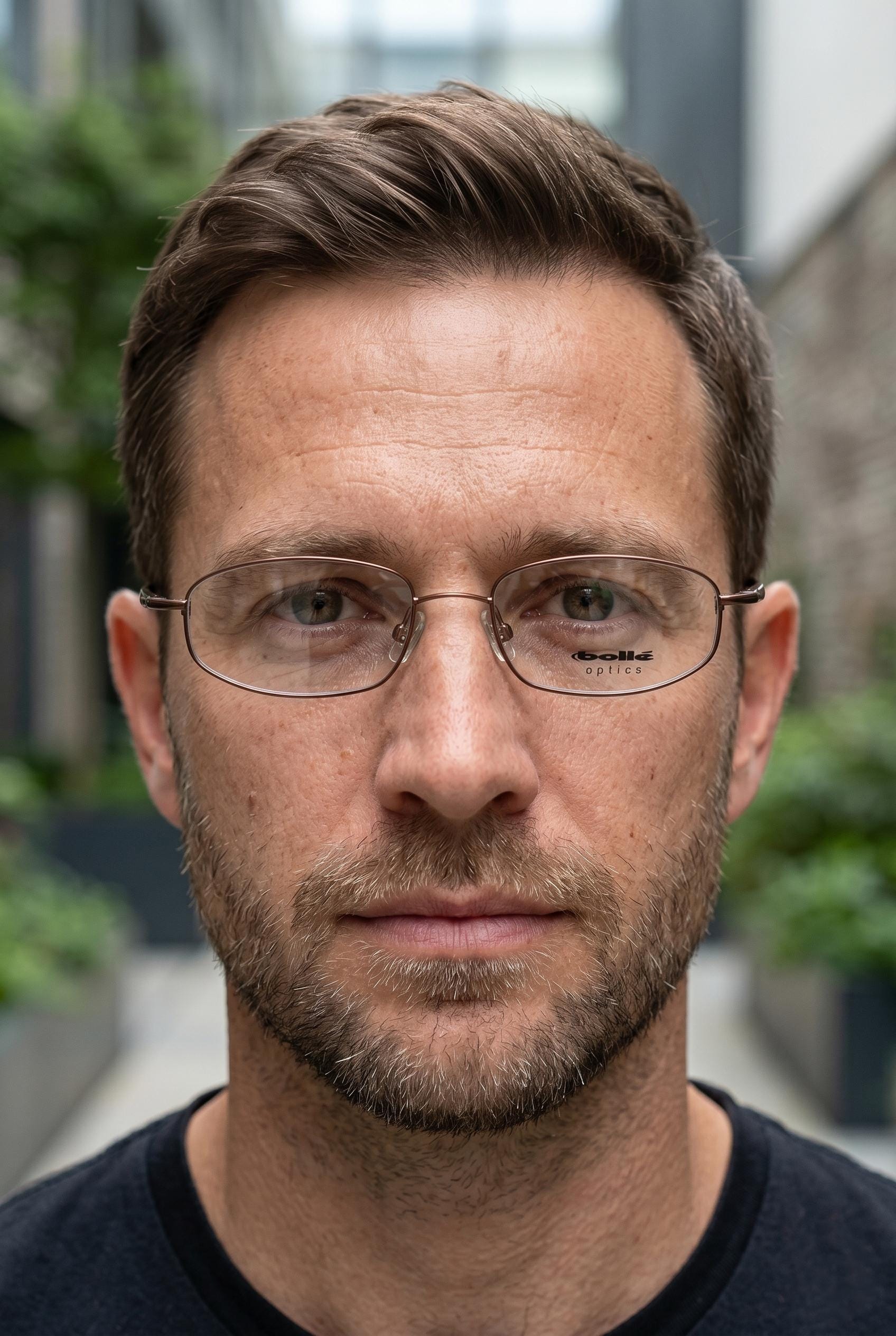 Bolle Vintage 90s Eyeglasses | Montparnasse Brown Metal Frame