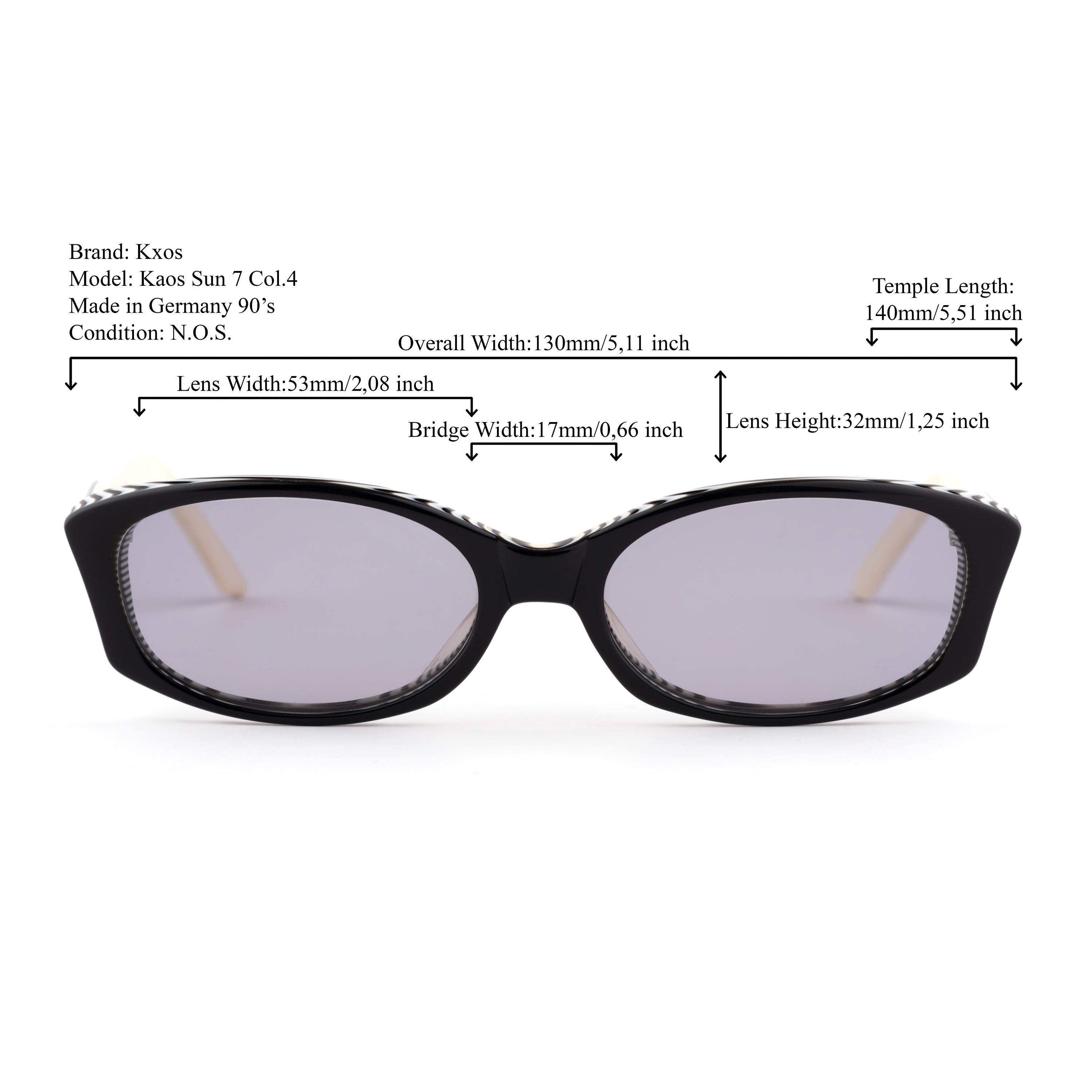 90s Graphic Monochrome Sunglasses, Black and White Acetate  display picture 3