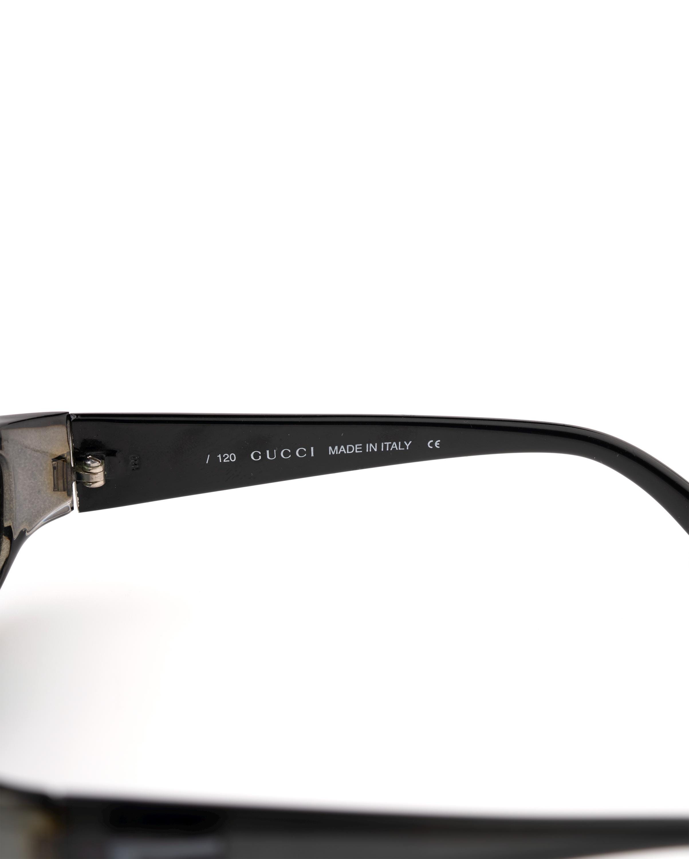 Gucci Sunglasses GG 2456, Smoke Clear Translucent, Blue Lens