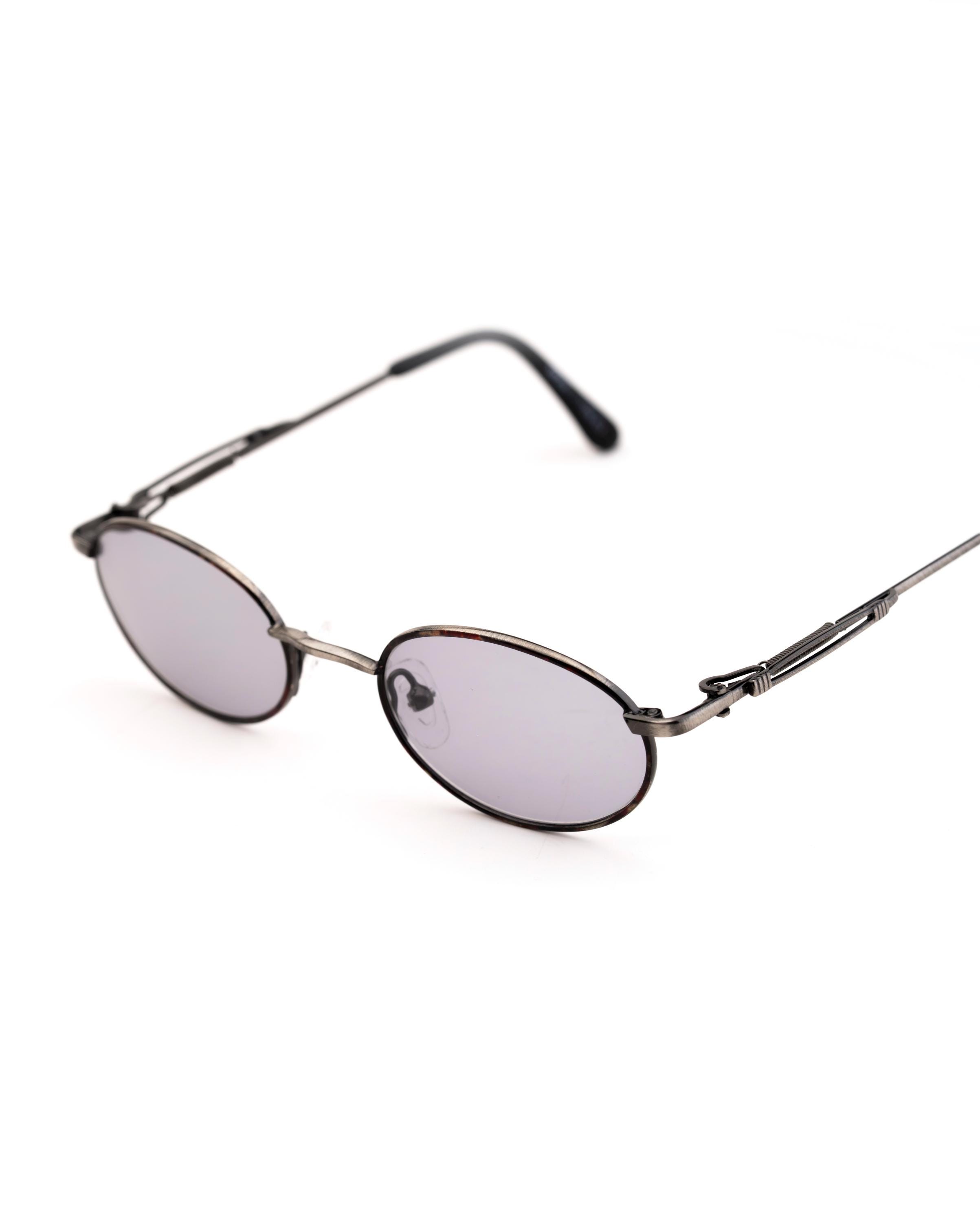 Steampunk Oval Glasses, Small Petite Fit 129mm, Antique Silver
