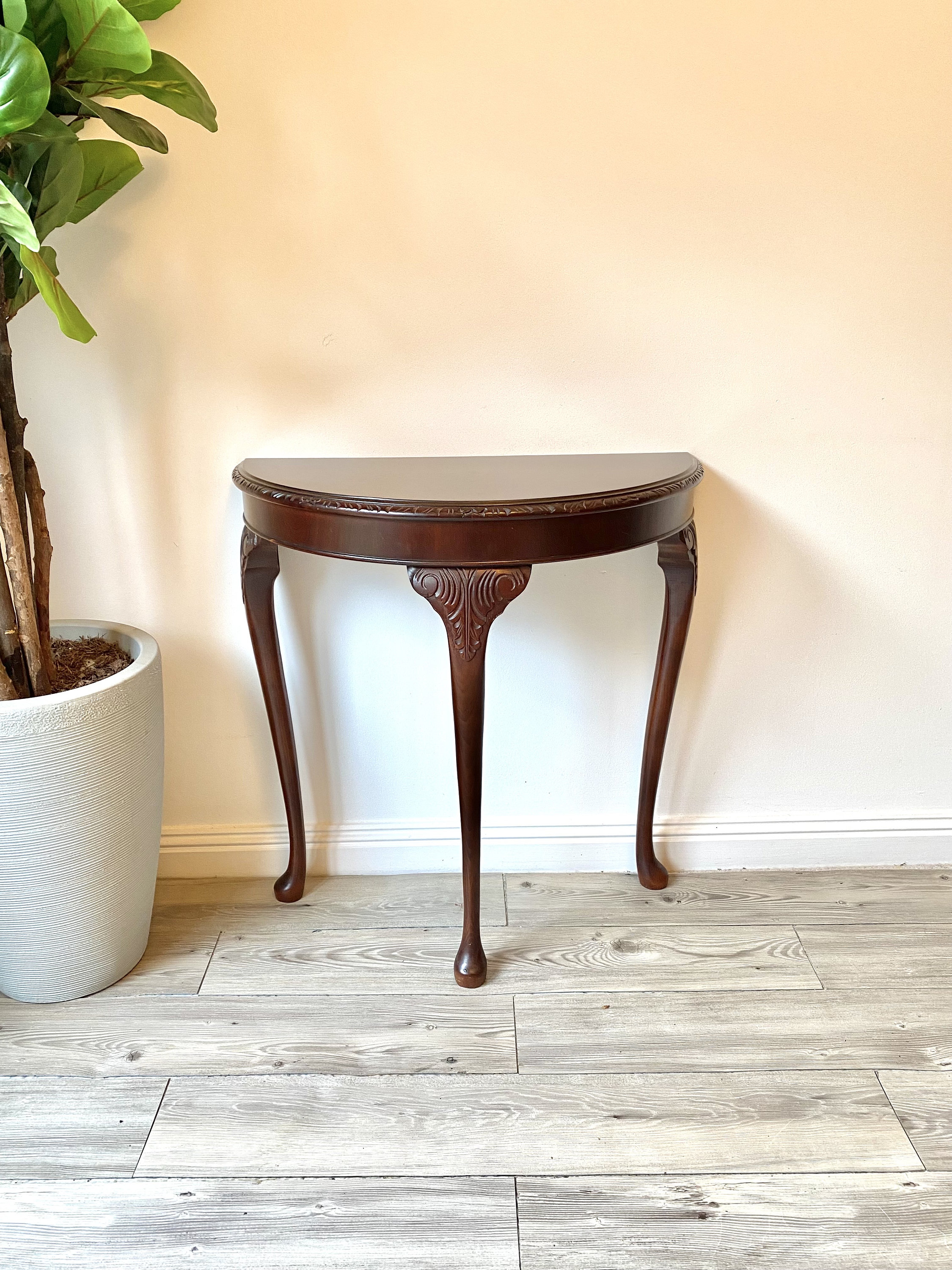 Semi circle entryway table deals