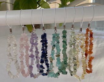 Crystal Phone Charms / Chains / purple / pink / green / blue / turquoise / crystals / homemade