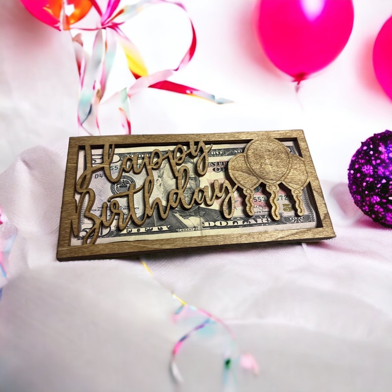 Happy Birthday Money Box SVG FILE Etsy