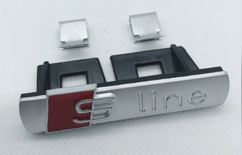 Logo S LINE audi Grille Embleem Logo SLINE Silver Mate Etsy Nederland