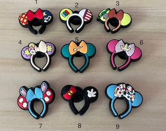 Mouse Ear Shoe Charms| clog charms| Princess ears| stitch ears| shoe clog charms