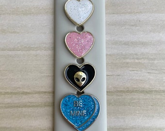 Heart watch charms