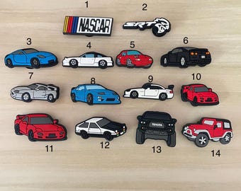 Car Shoe charms| clog charms| Shoe charms| sport cars charms