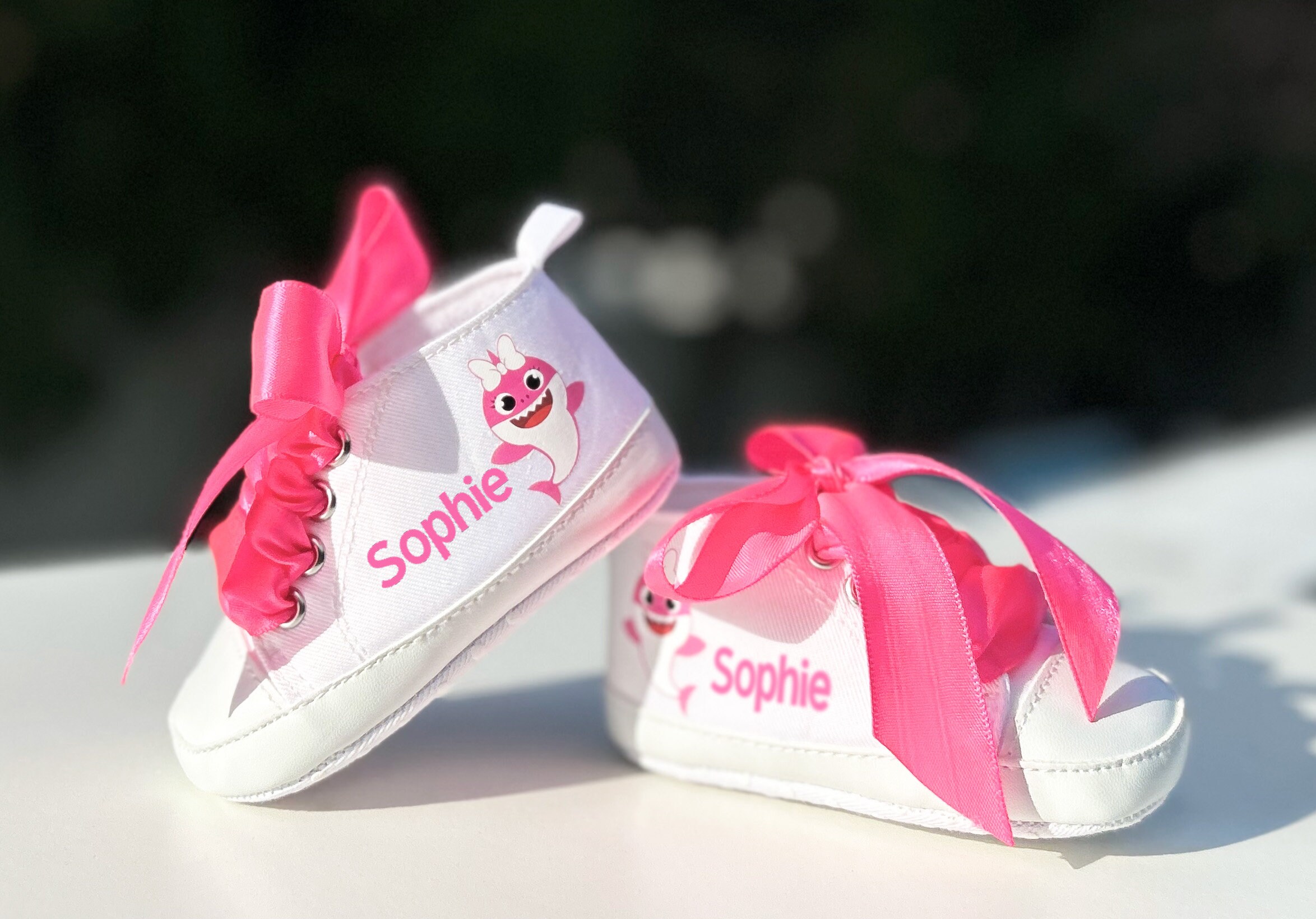 Baby Shark Girl Shoes Baby Girl Shoes Pink Baby Shoes - Etsy