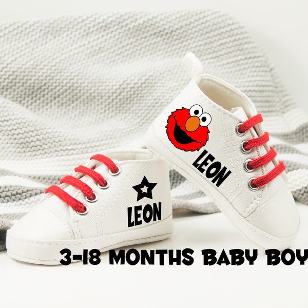Character Baby Shoes, First Birthday Outfit, Personalized Baby Shoes