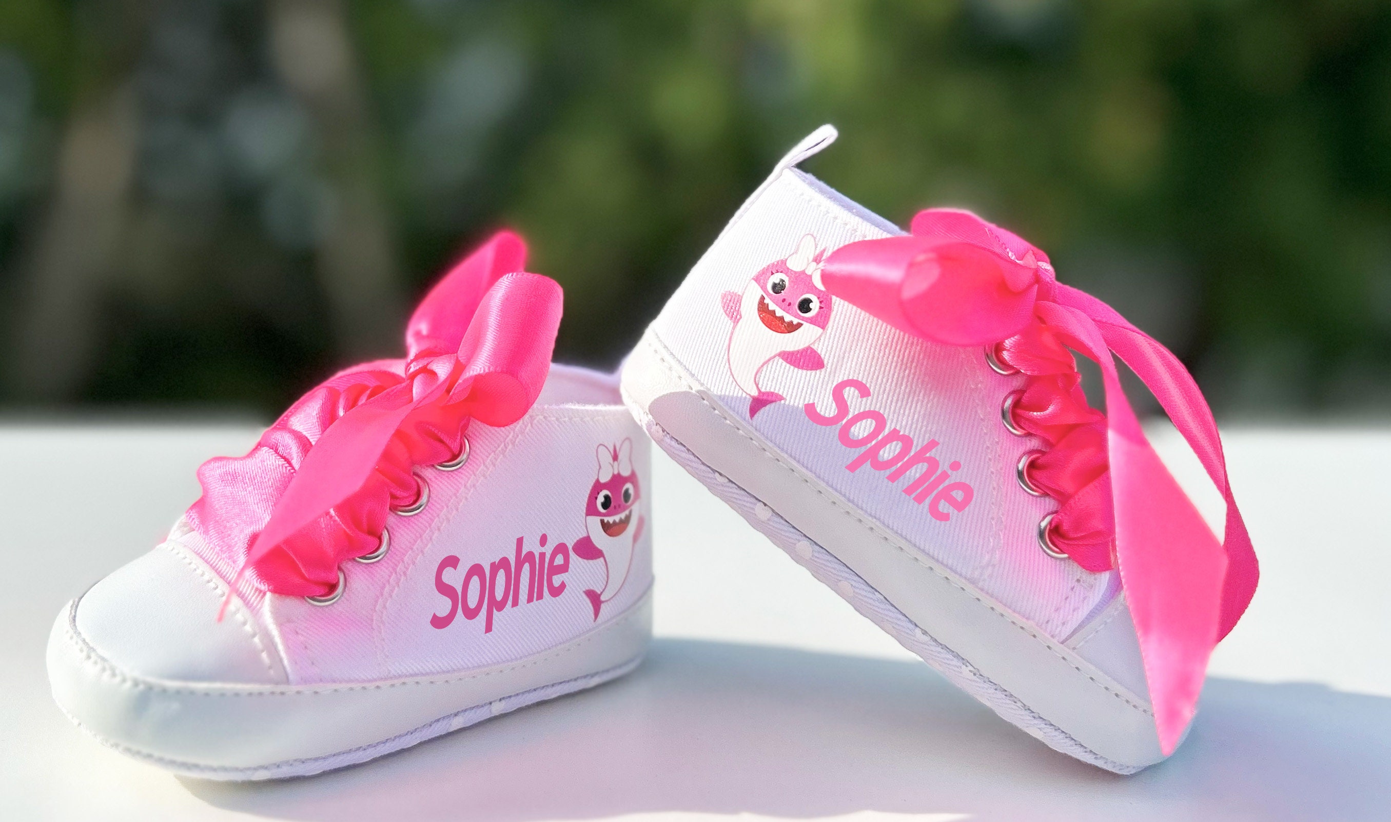 Baby Shark Girl Shoes Baby Girl Shoes Pink Baby Shoes - Etsy