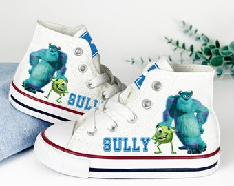 Converse Monsters Inc personnalisées : baskets montantes personnalisées pour tout-petit