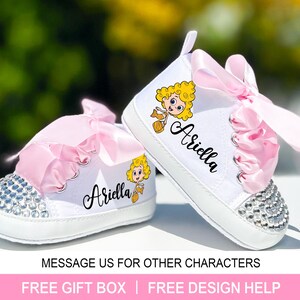 Guppy Deema Baby Girl Shoes, Guppy Firends baby girl sneakers, Personalized Ocean Cartoons gift