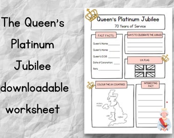 jubilee worksheets etsy