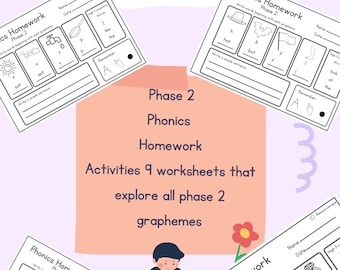 Phase 2 Phonics Homework