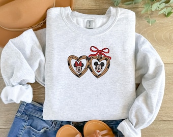 Embroidered Couples Valentines Sweethearts Sweatshirt | Valentines | Matching Couple |