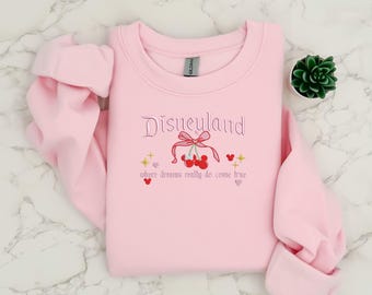 Minnie and Mickey | Embroidered Couples Valentines Sweethearts Sweatshirt | Valentines | Matching Couple |