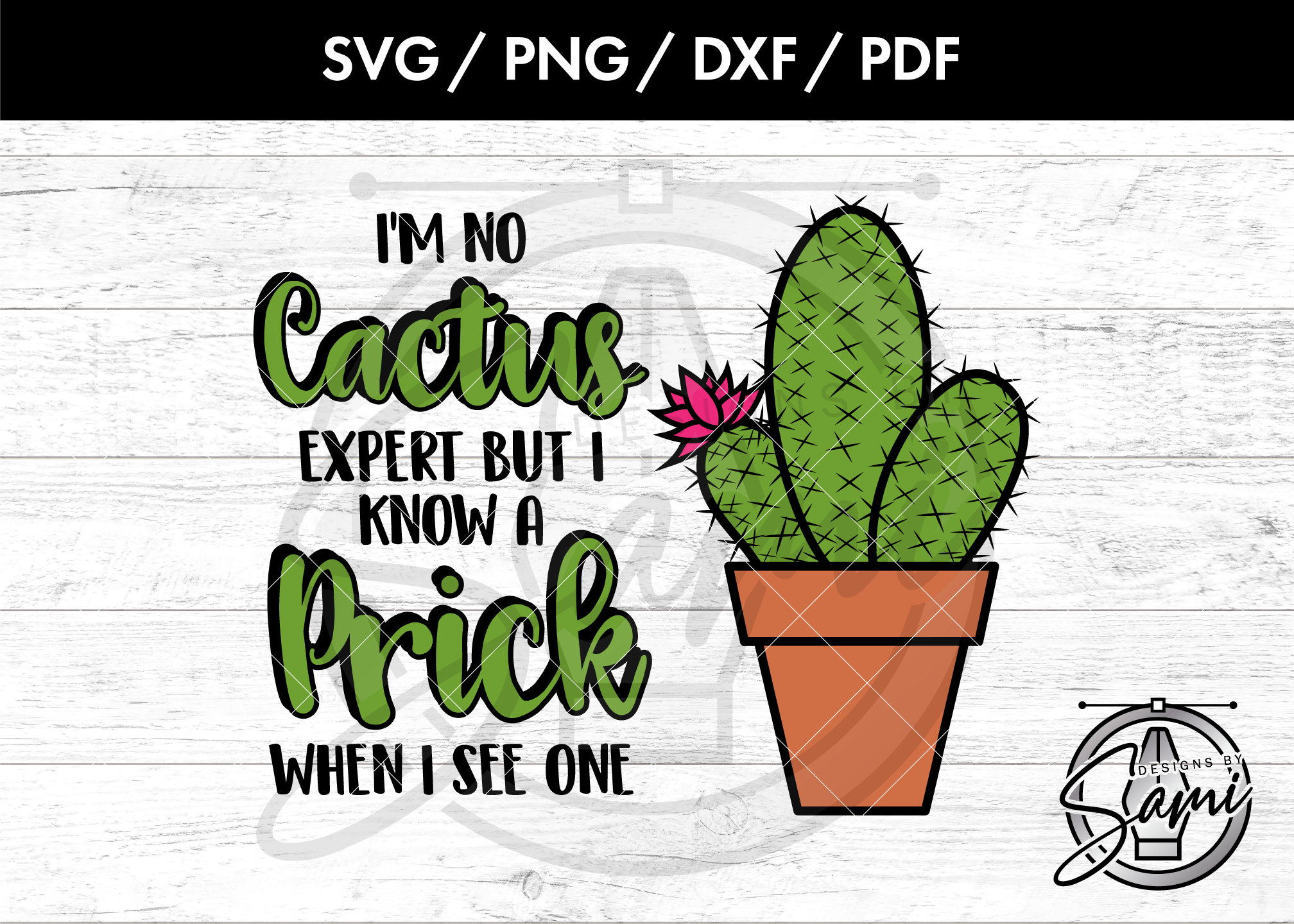 Cactus Expert Svg, Png, Dxf, Pdf Cactus Svg Expert Svg Prick Svg Funny ...