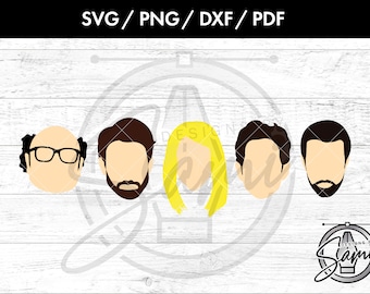 It's Always Sunny Svg, Png. Dxf, Pdf Files | Always Sunny Svg | Philadelphia Svg | The Gang Svg | Character Svg | TV Show Svg | T-Shirt Svg