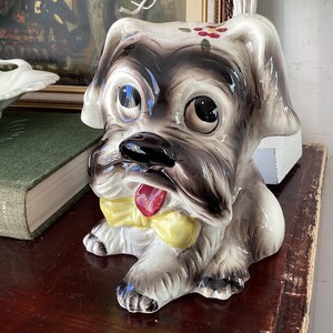 Vintage Ceramic Doggy Piggy Bank - Etsy
